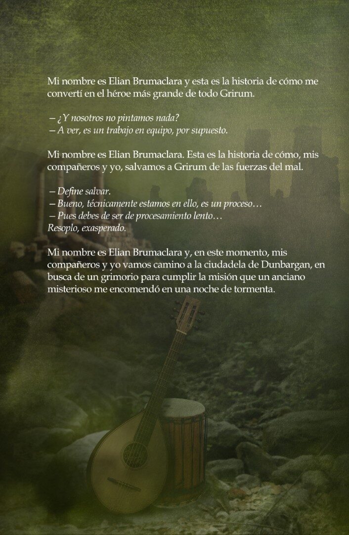 Contraportada de Brumaclara