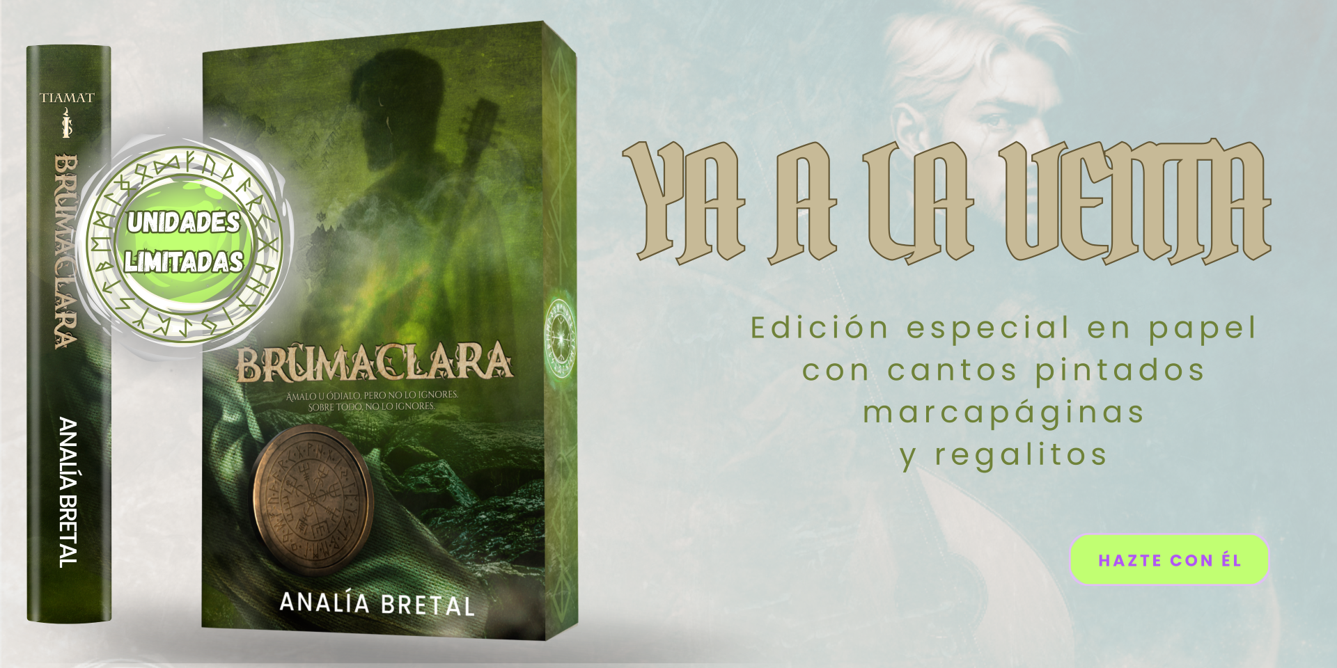 Banner de venta del libro Brumaclara